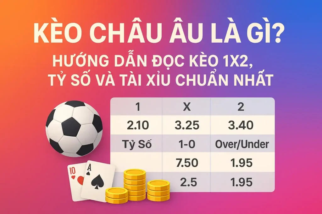Kèo Châu Âu Là Gì? Hướng Dẫn Đọc Kèo 1X2, Tỷ Số Và Tài Xỉu Chuẩn Nhất 4 Kèo Châu Âu Là Gì Hướng Dẫn Đọc Kèo 1X2