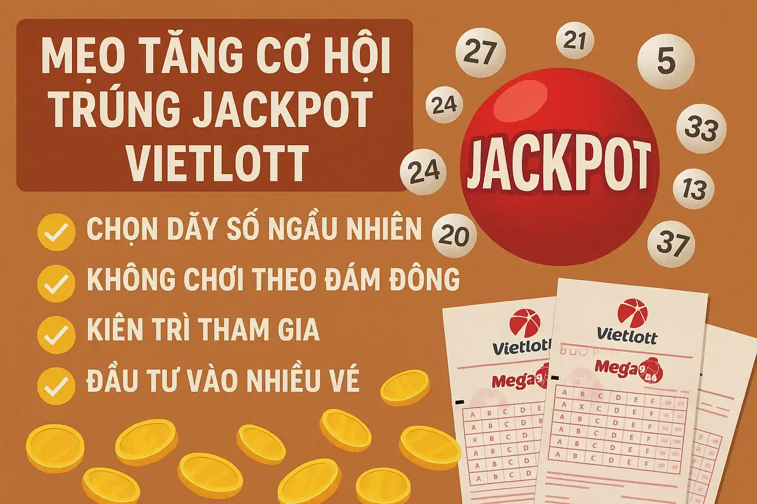 Jackpot Vietlott – Săn Giải Tỷ Phú, Đổi Đời Từ Những Con Số May Mắn 7 Mẹo Tăng Cơ Hội Trúng Jackpot Vietlott