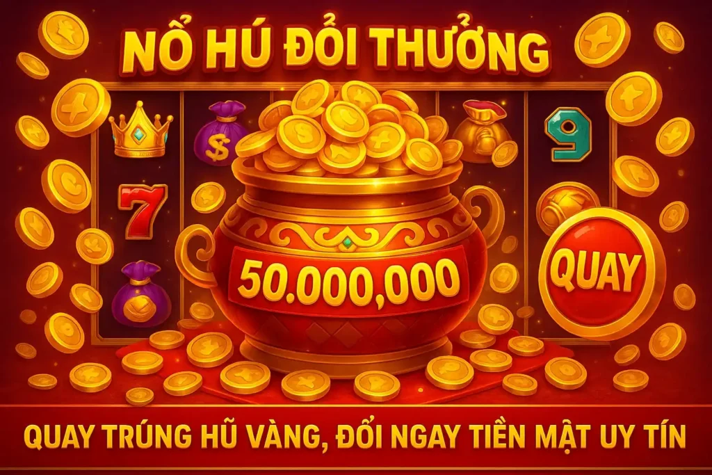 Nổ Hũ Đổi Thưởng – Quay Trúng Hũ Vàng, Đổi Ngay Tiền Mặt Uy Tín 4 Nổ Hũ Đổi Thưởng